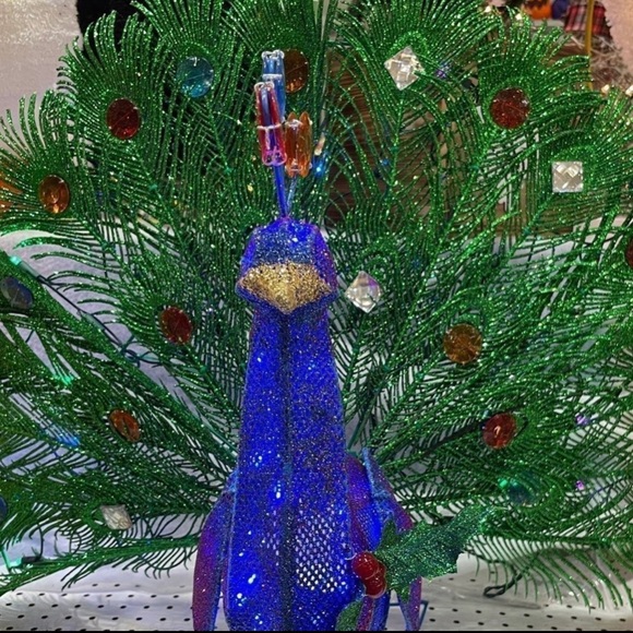 NIB Holiday Living 3-ft LED Twinkling Lighted Peacock Yard Christmas Decoration - Picture 2 of 6